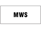 MWS pipeline identification tape.