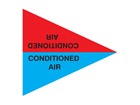 Conditioned Air (with text) Label.