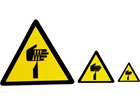 Sharp element warning symbol label. | RWL119 | Label Source