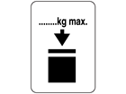 Weight stacking limitation packaging symbol label