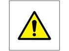 Caution symbol safety sign. | WS1000 | Label Source