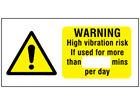 Hand Arm Vibration Signs, Labels & Tags | Label Source