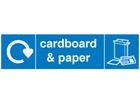 Cardboard & Paper WRAP recycling signs