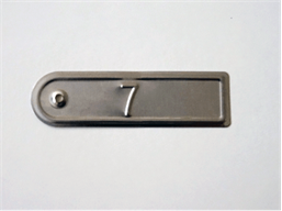 Embossed Tinplate Tags, 25mm X 75mm | EMT200 | Label Source