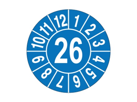 Inspection 26 and month label