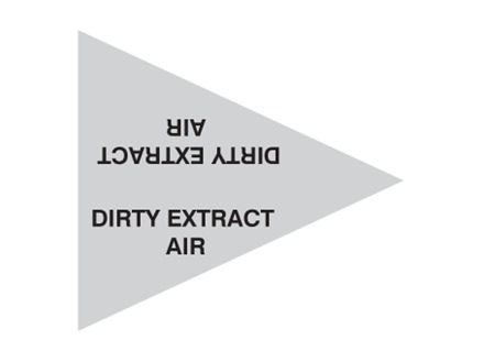 Dirty Extract Air (with text) Label.